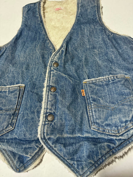 Vintage Levi Denim Vest - Sherpa (M)