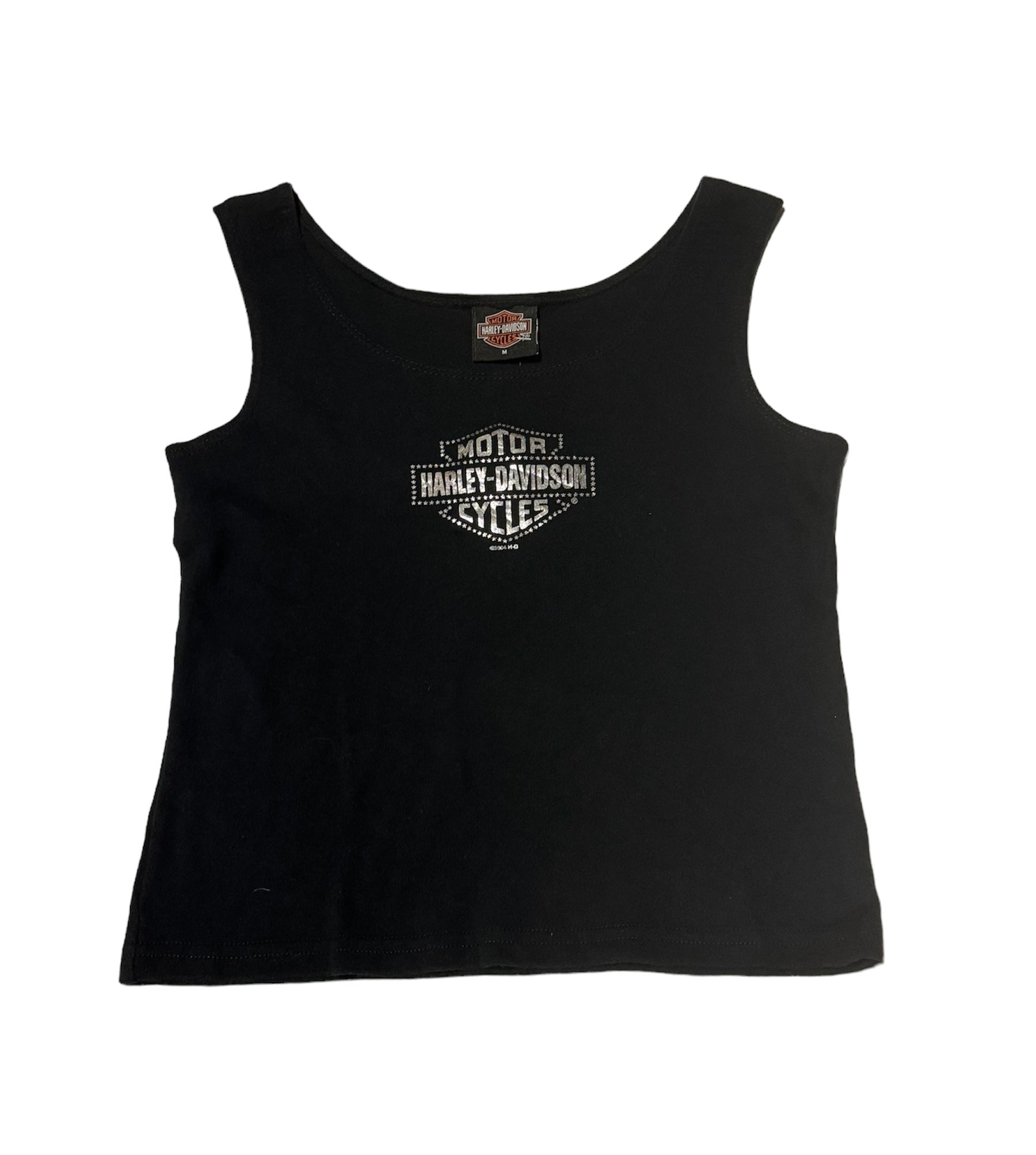 Vintage Harley Davidson Silver Logo Tank Top (M)