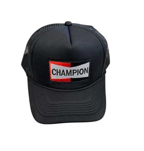 Black Champion Trucker Hat