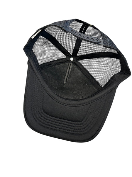 Black White Silver Bullet Trucker Hat