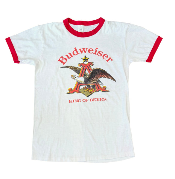 Vintage Budweiser Ringer T-shirt (M/L)