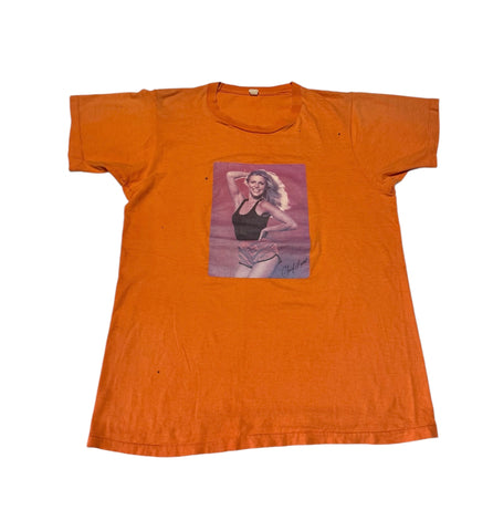 Vintage Orange Cheryl Ladd T-shirt (S-M)