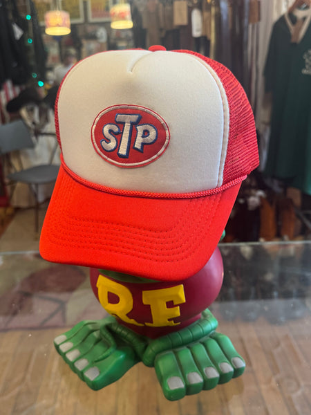 STP - White & Red Trucker Hat