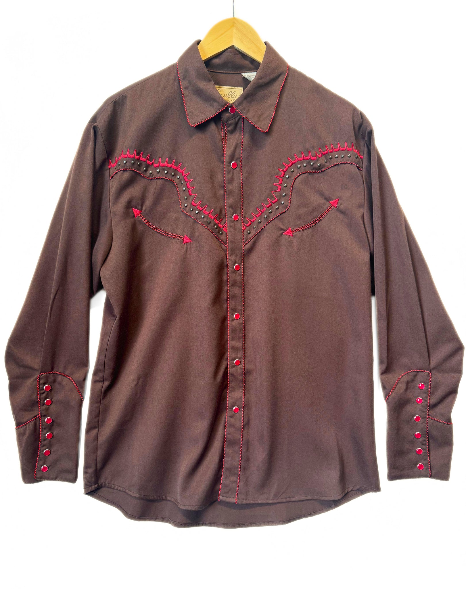 Scully Western Shirt - Brown Thunderbird