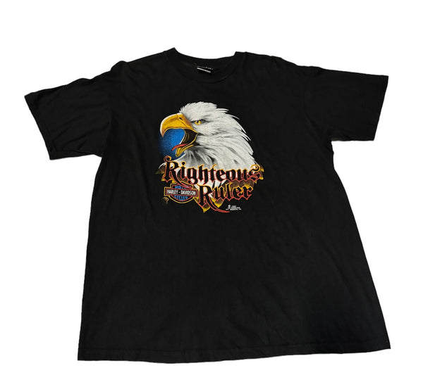 Harley Davidson Righteous Eagle Vintage T-shirt (L)