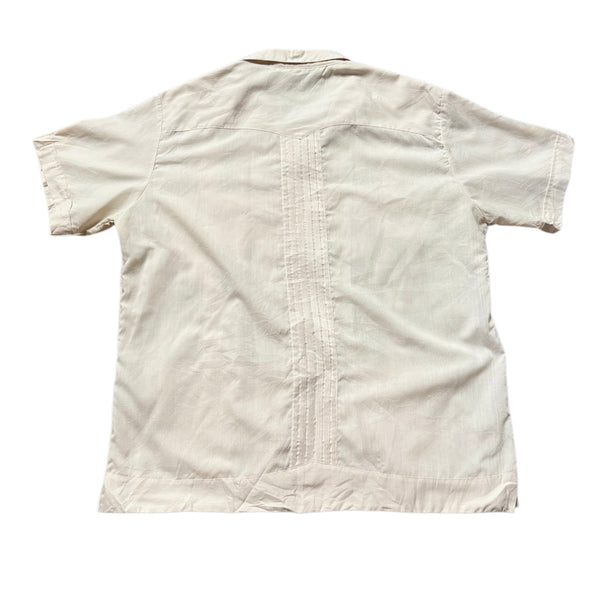 Vintage Cream Cuban Shirt (XL)