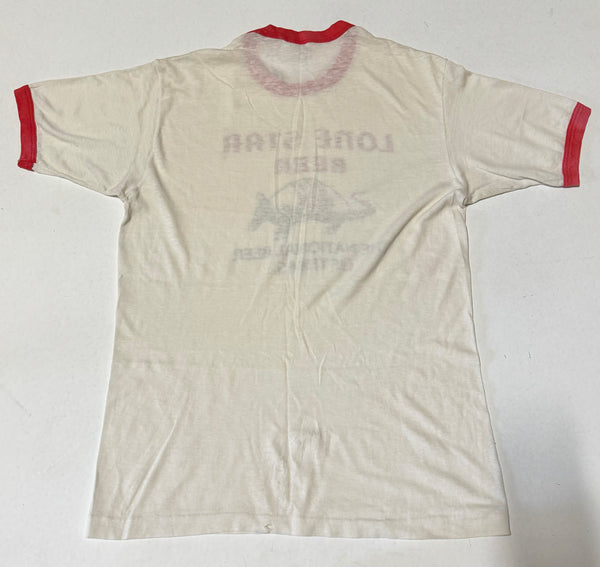 Lone Star Beer Vintage Ringer T-shirt (M)