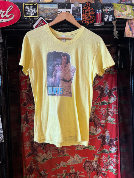 Vintage Yellow Elvis T-shirt (S/M)