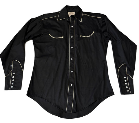 Rockmount Ranch Wear Western Shirt - Smile Pocket Black