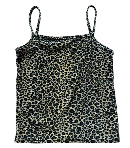 Vintage Velvet Leopard Singlet Top (S)