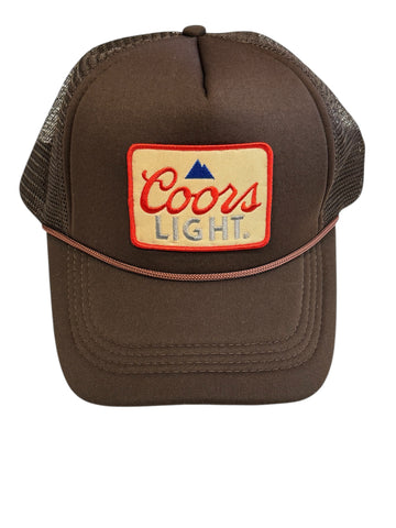 Brown Coors Light Trucker Hat