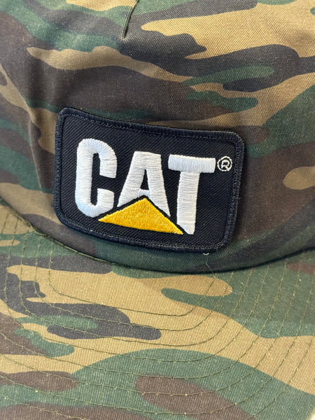 Vintage CAT Camo Trucker Hat