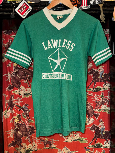 Vintage Lawless Green Baseball T-shirt (S)