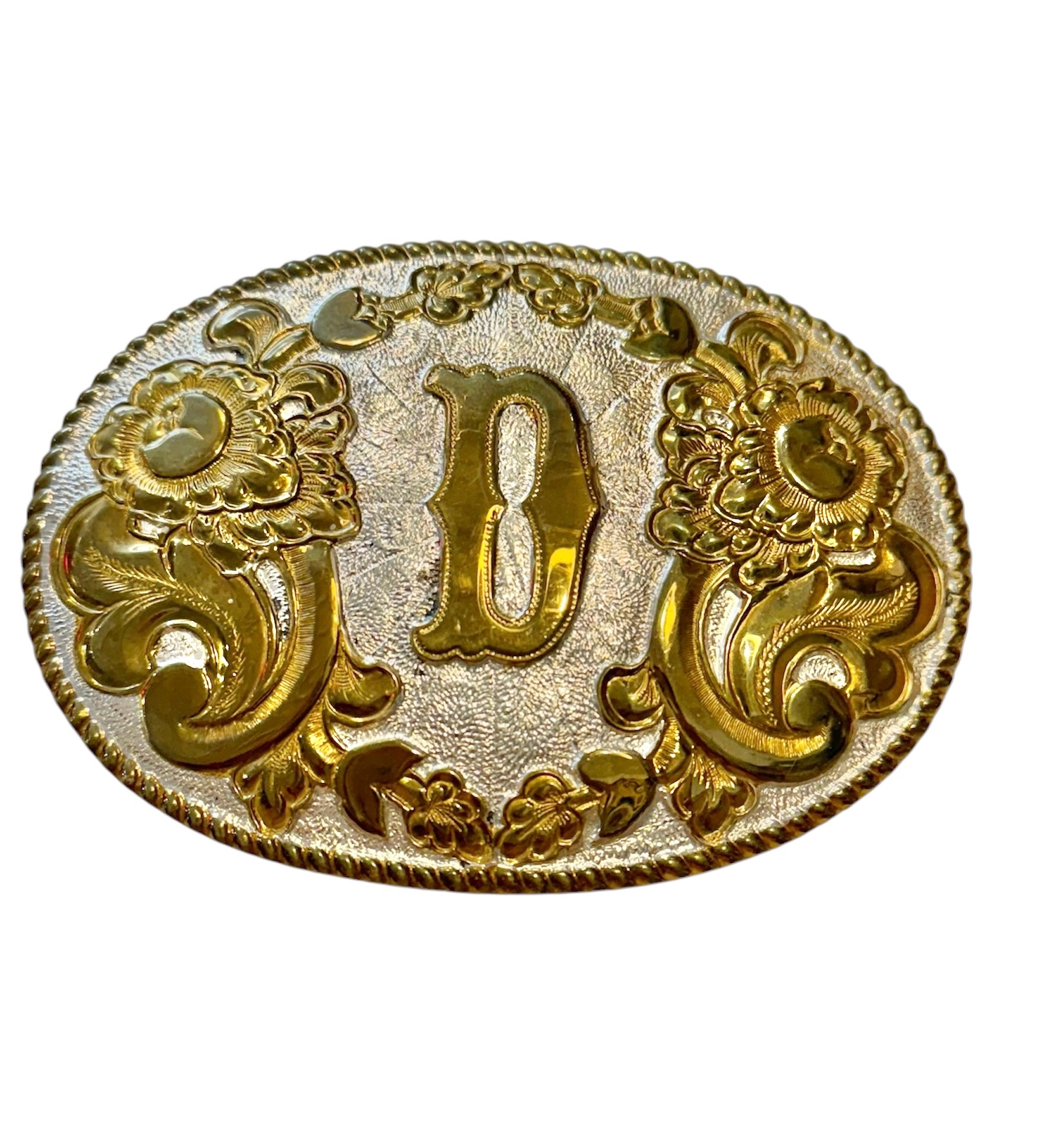 Metal Big D Belt Buckle