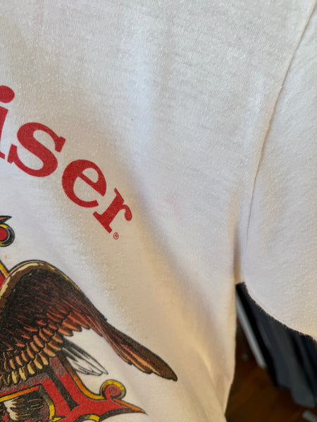 Vintage Budweiser Ringer T-shirt (M/L)