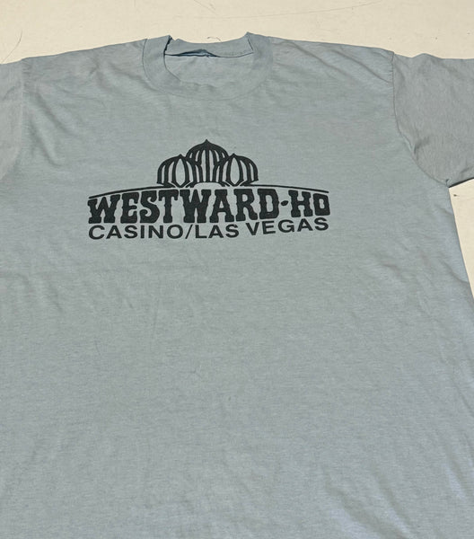 Vintage Blue Westward Casino Las Vegas T-shirt (L-XL)