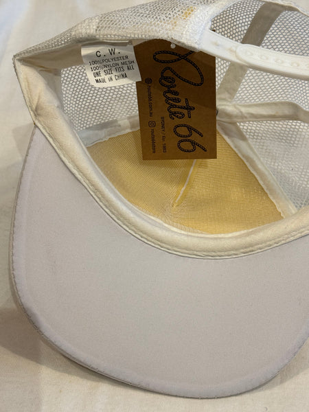 Vintage White Leafing Bahamas Trucker Hat