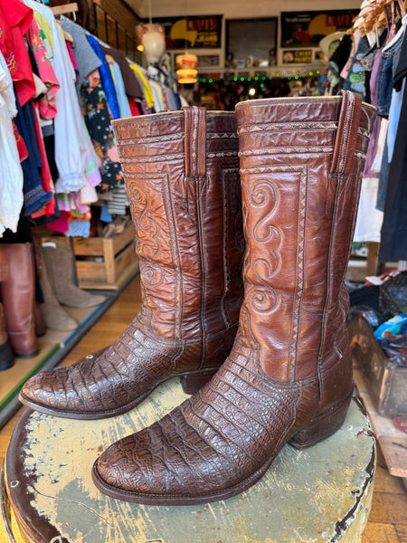 Vintage Luchese Gator Cowboy Boots (11.5 Womens / 9.5 Mens)