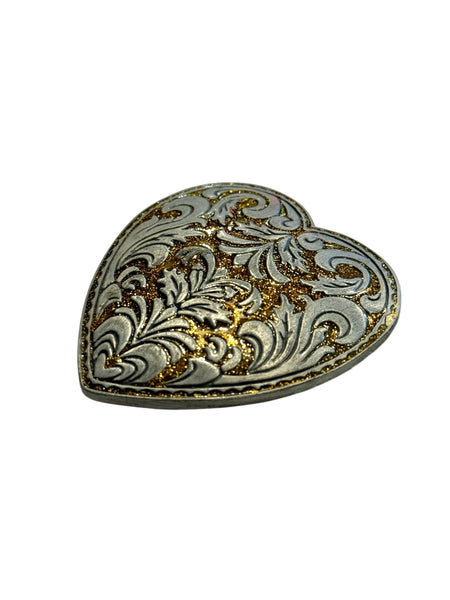 Gold Heart Belt Buckle