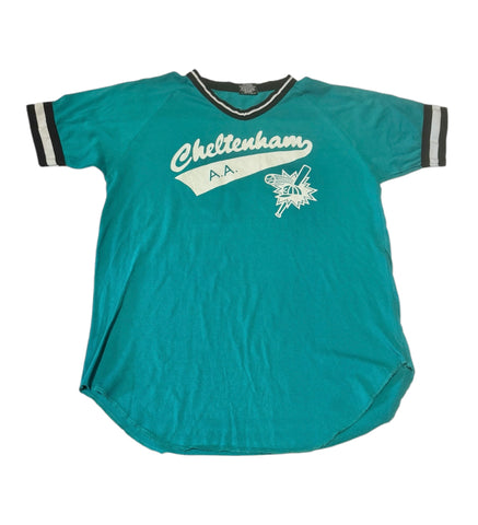 Vintage Turquoise Chetenham Baseball T-shirt (L)