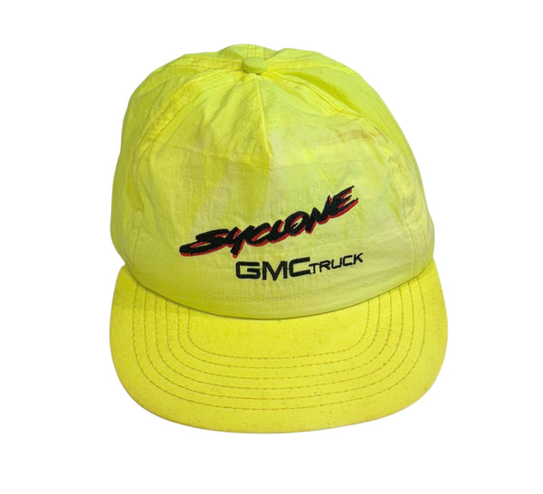 Vintage Neon Yellow GMC Truck Trucker Hat