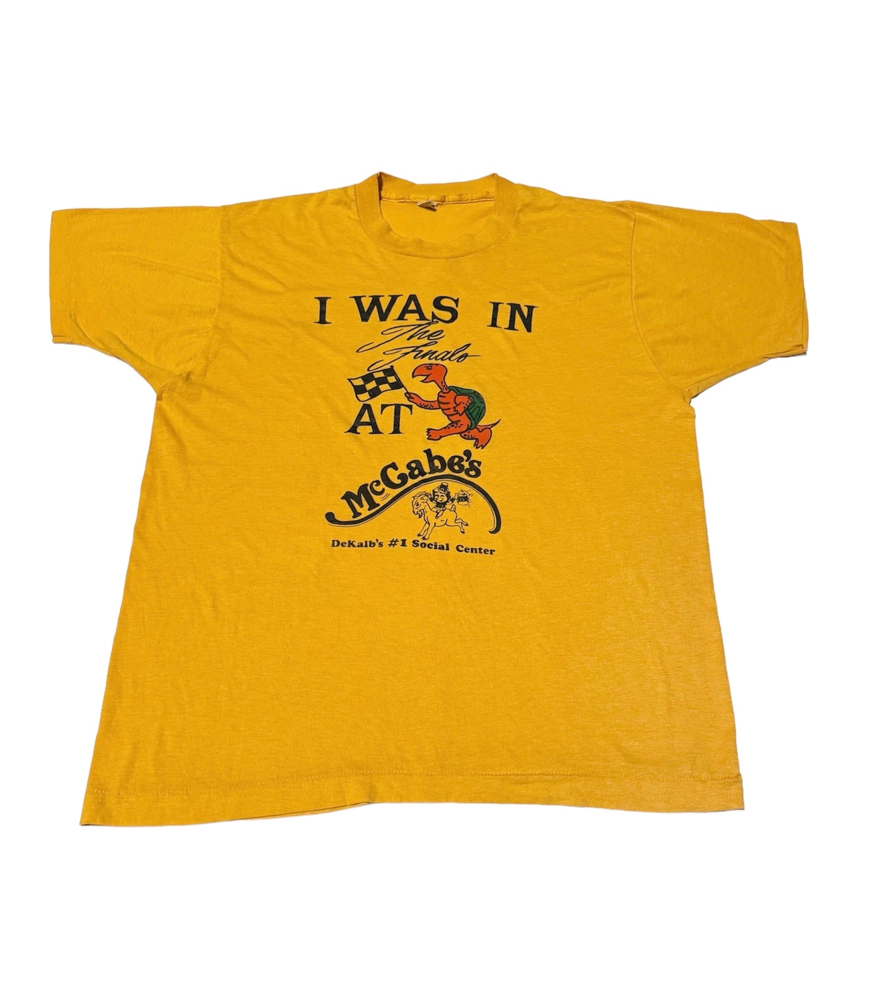 Vintage McCabe’s Race Turtle Yellow 80s T-shirt (L)