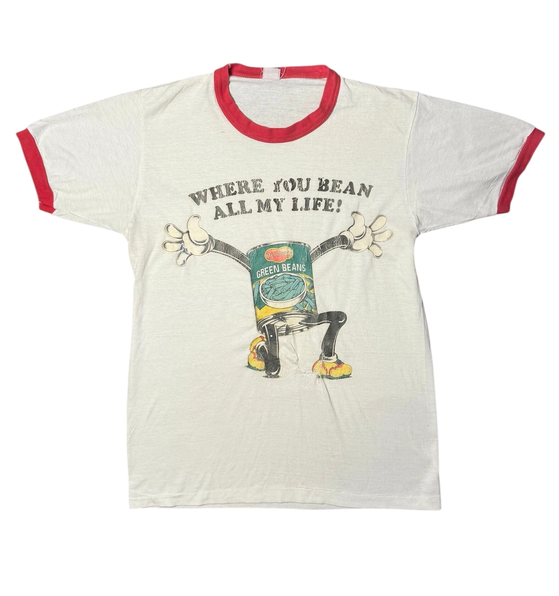 Vintage ‘Where You Bean All My Life’ Ringer T-shirt (L)