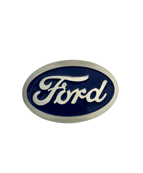 Blue Ford Belt Buckle