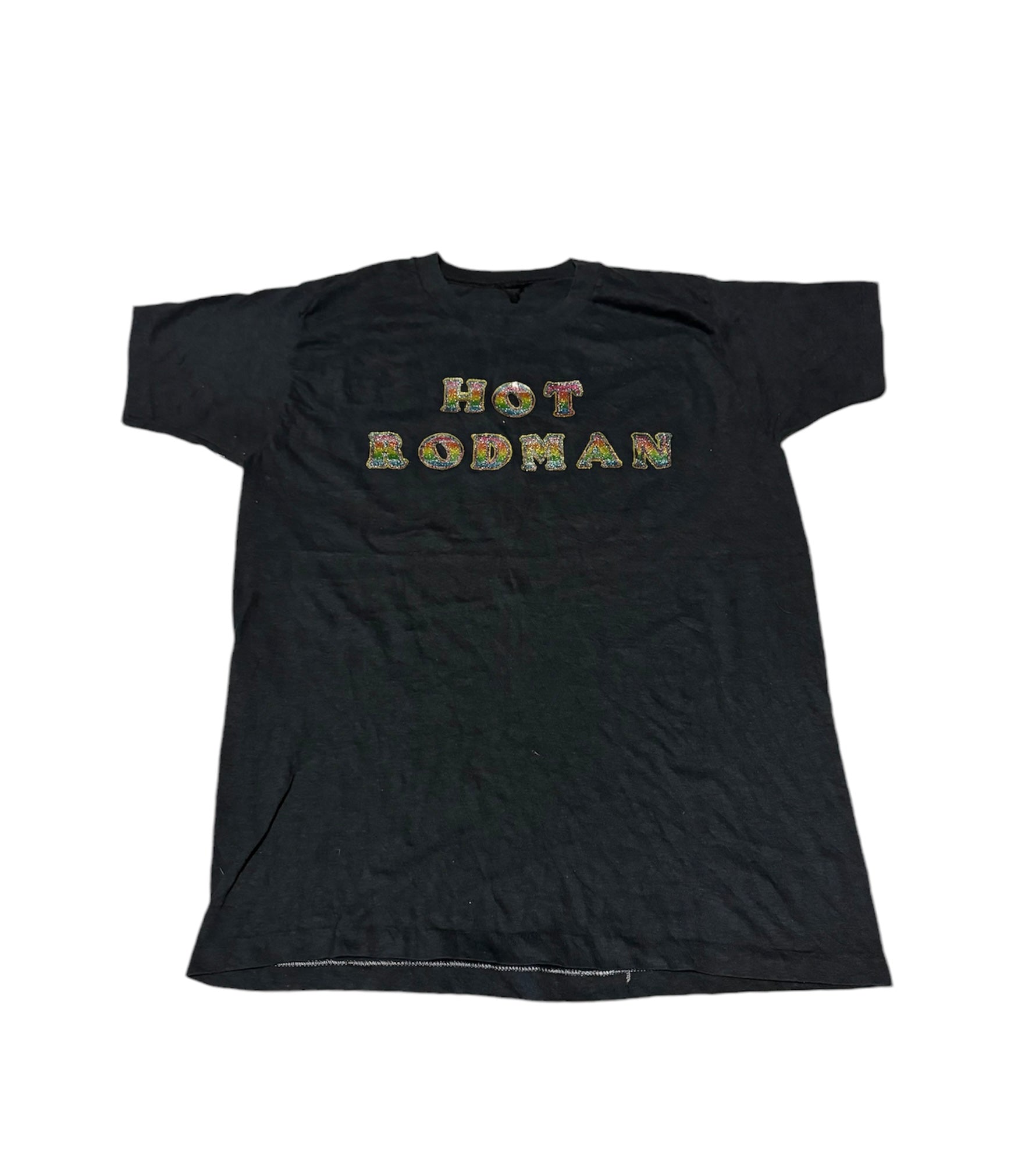 Vintage Glitter Hot Rodman T-shirt (L)