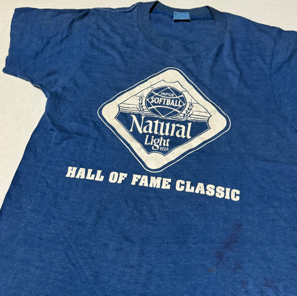 Vintage Blue Natural Light Beer T-shirt (S)