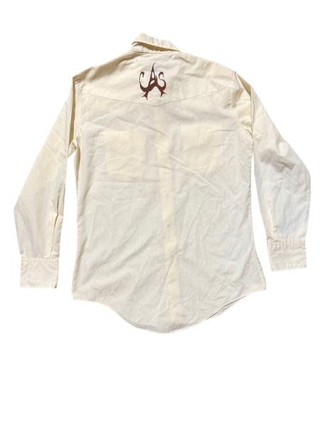 Vintage ‘Royal Choice’ Cream Saddle Western Shirt (M)