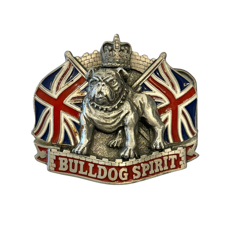 Vintage Belt Buckle - Bulldog Spirit - Union Jack