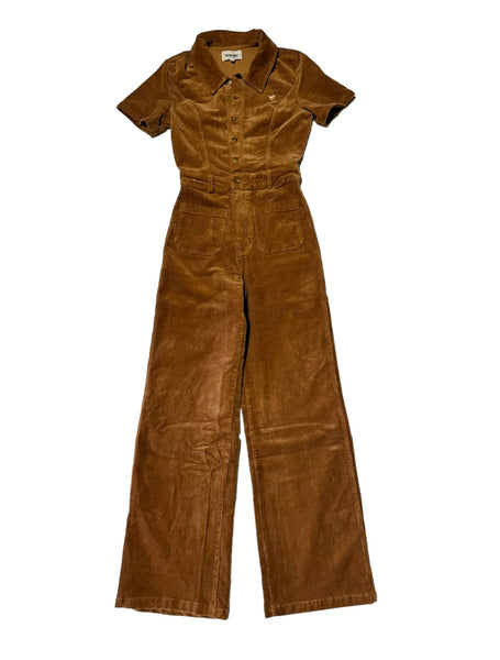 Wrangler - Josie Cord Romper - Tan