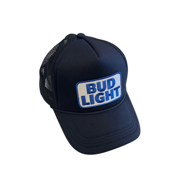 Navy Blue Bud Light Trucker Hat