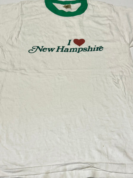 Vintage I Love New Hampshire Ringer T-shirt (XS-S)