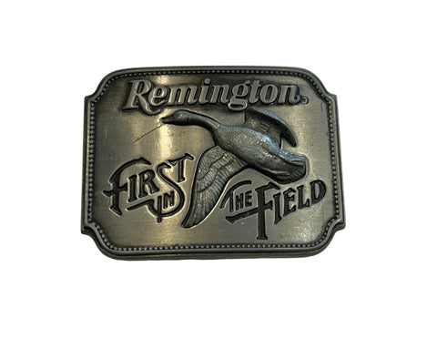 Vintage Belt Buckle - Remington Duck Metal