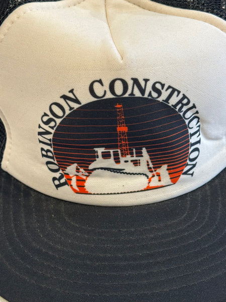Vintage Robinson Construction  Trucker Hat
