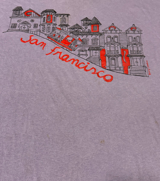 Vintage Purple San Francisco T-shirt (L)