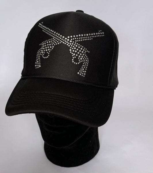 Rhinestone Pistol Trucker Hat