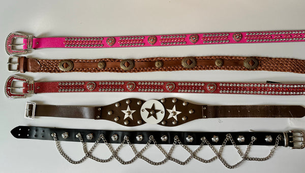 Vintage Star Studded Belt (28")