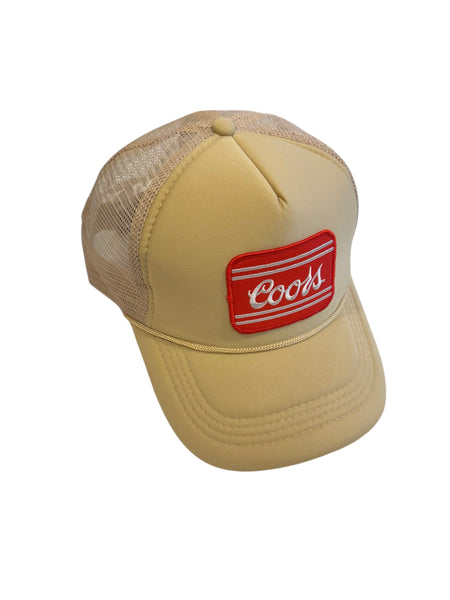 Beige Coors Trucker Hat