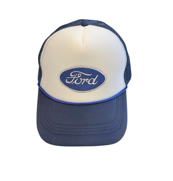 Ford - White & Blue Trucker Hat