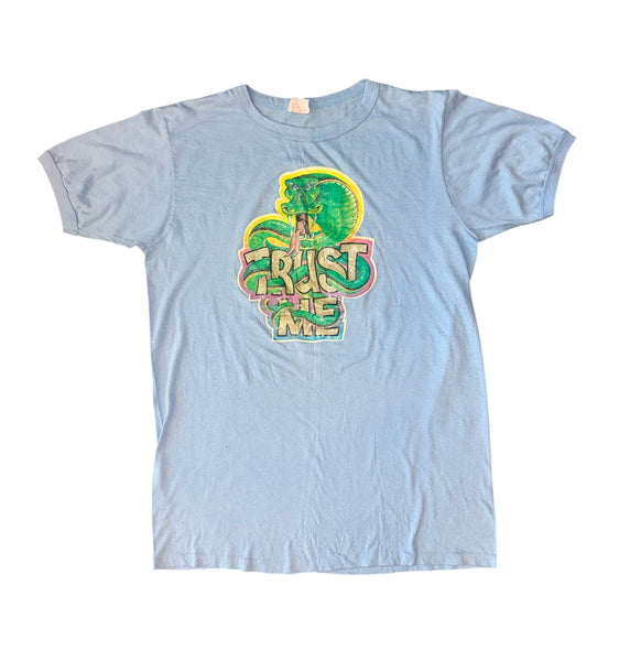 Vintage ‘Trust Me’ Glitter Snake T-shirt (L)