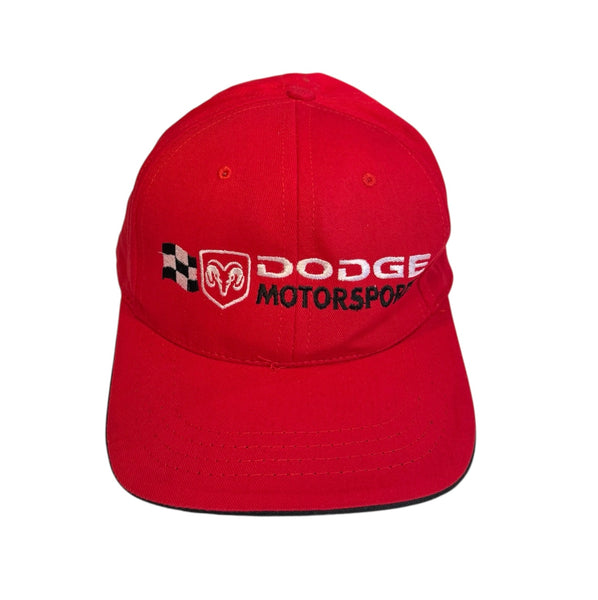 Vintage Red Dodge Motorsports Cap