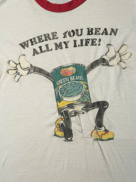 Vintage ‘Where You Bean All My Life’ Ringer T-shirt (L)