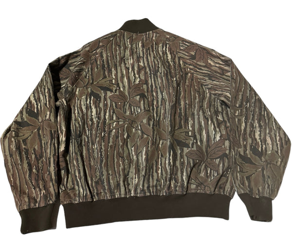 Vintage Real Tree Cotton Bomber Jacket (L)
