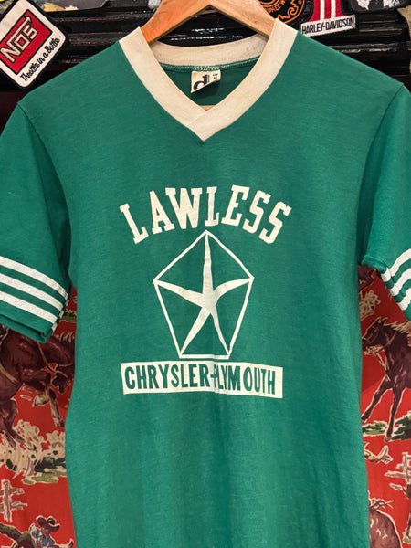 Vintage Lawless Green Baseball T-shirt (S)