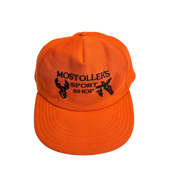 Vintage Orange Mostoller’s Deer Trucker Hat