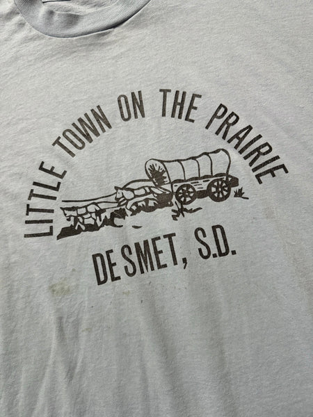 Vintage Blue Little Town on The Praire T-shirt (XL-XXL)