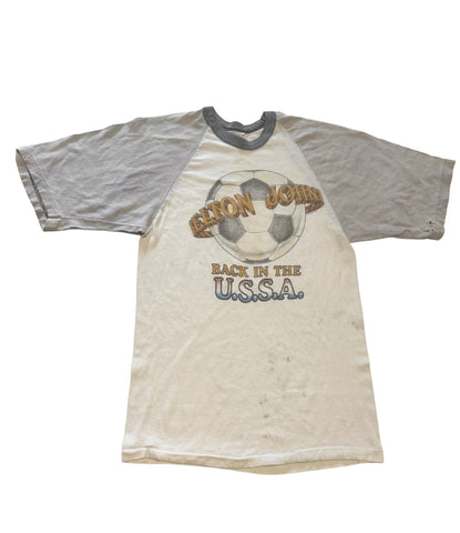 Elton John 70s Soccer Vintage T-shirt (S)